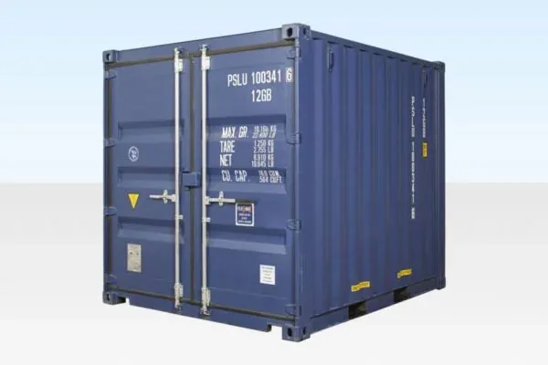 10ft Blue Shipping Container – New One Trip RAL 5013