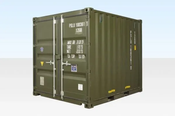 10ft One-Trip Shipping Container – New – Green