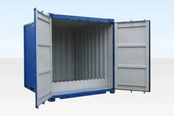 10ft Used Raised Bunded Store – Cargo Worthy – Blue