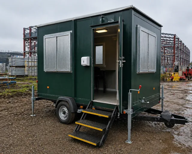 12ft Mobile Canteen Unit – Used – Green
