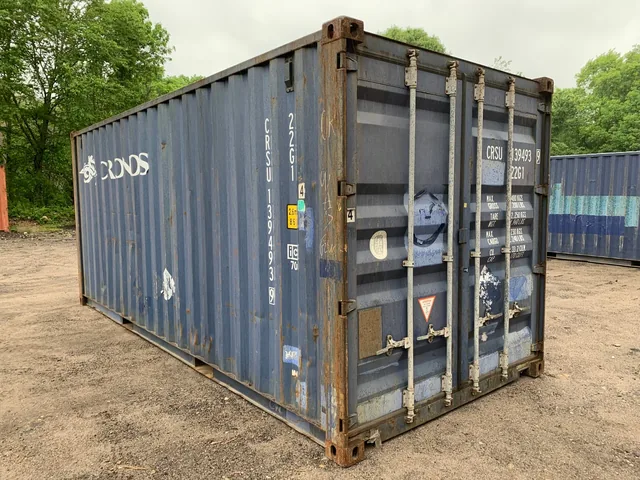 20′ x 8′ x 8.5′ Tall –Used Shipping / Storage Container-Wind and Watertight – Blue